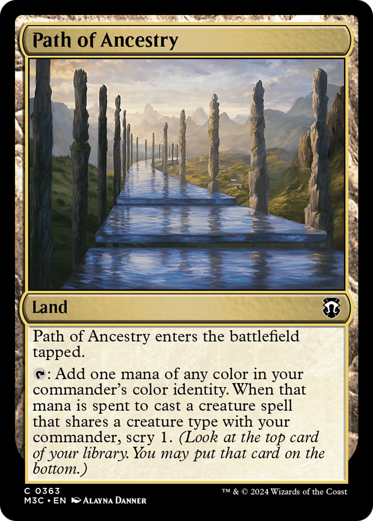 Path of Ancestry (M3C-363) [Modern Horizons 3 Commander] MTG Single Wizards of the Coast