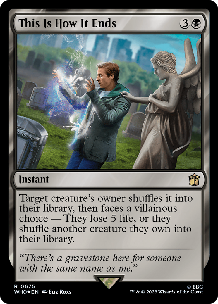 This Is How It Ends (Surge Foil) (WHO-675) [Doctor Who] Foil MTG Single Wizards of the Coast