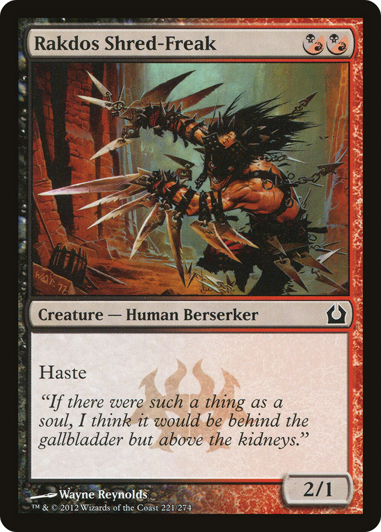 Rakdos Shred-Freak (RTR-221) [Return to Ravnica] MTG Single Wizards of the Coast