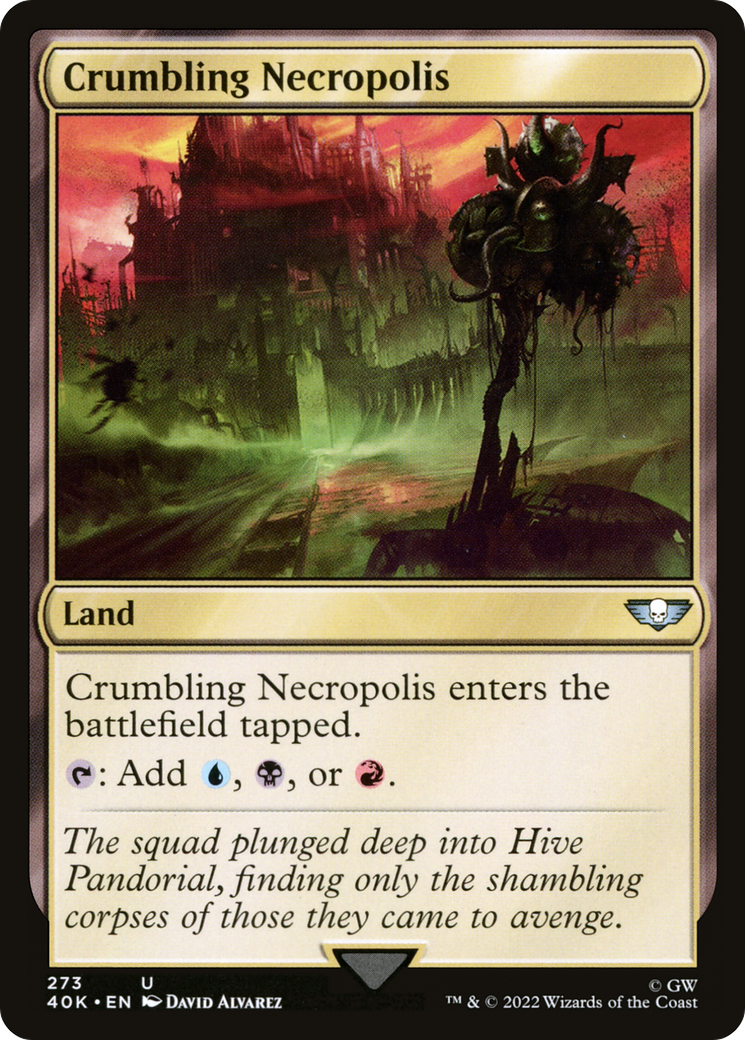 Crumbling Necropolis (40K-273) [Warhammer 40,000 Commander] MTG Single Wizards of the Coast
