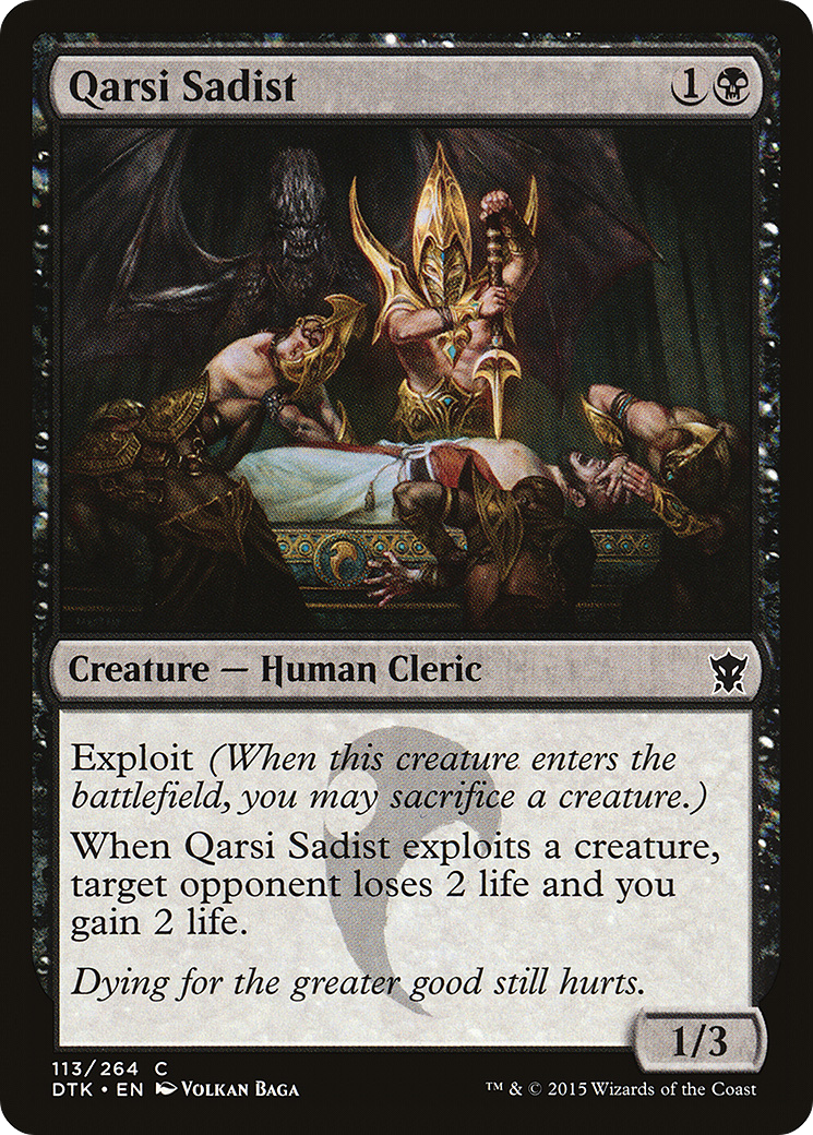 Qarsi Sadist (DTK-113) [Dragons of Tarkir] Foil MTG Single Wizards of the Coast