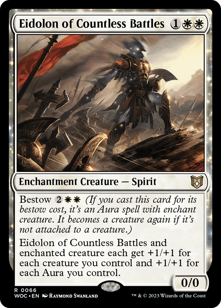 Eidolon of Countless Battles (WOC-066) [Wilds of Eldraine Commander] MTG Single Wizards of the Coast