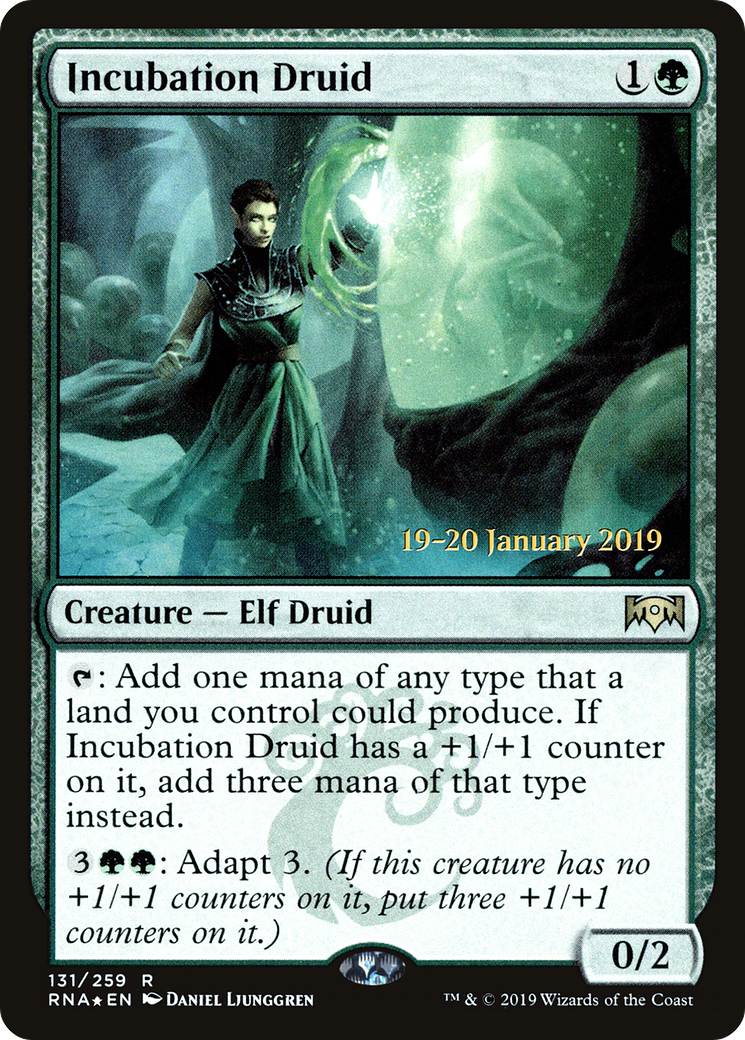 Incubation Druid (PRE-131) [Ravnica Allegiance Promos] Foil MTG Single Wizards of the Coast