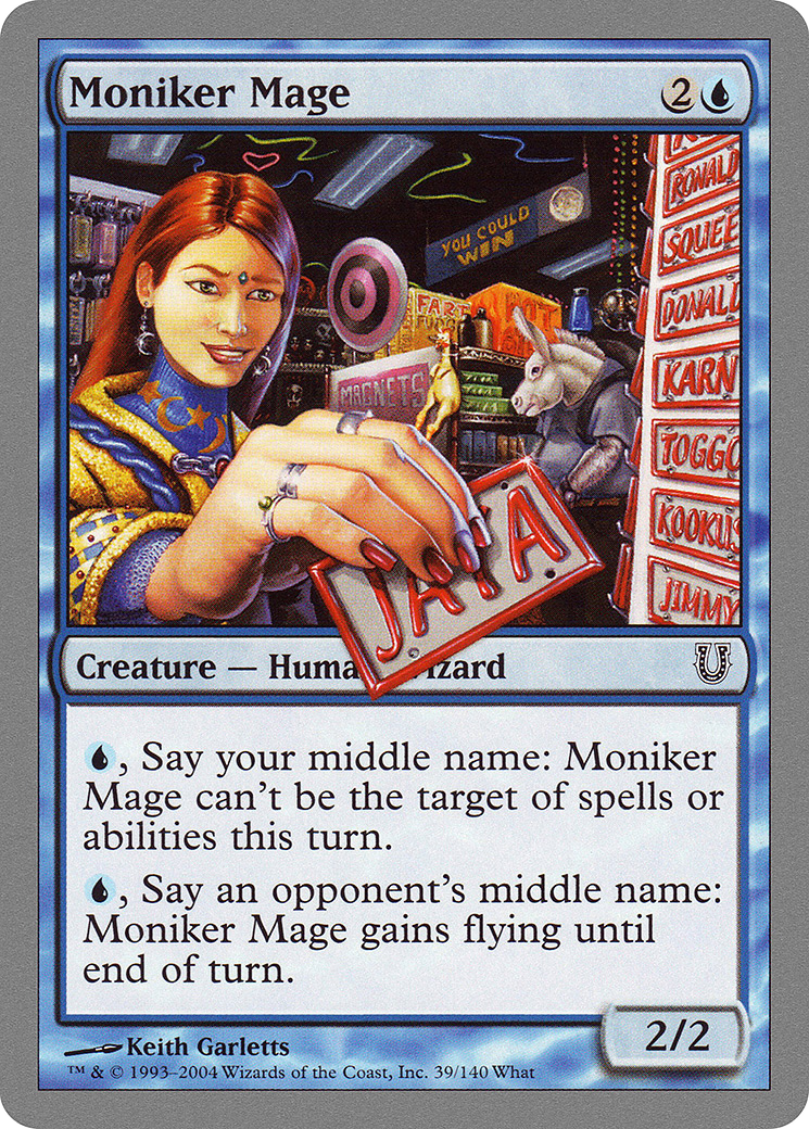 Moniker Mage (UNH-039) [Unhinged] MTG Single Wizards of the Coast