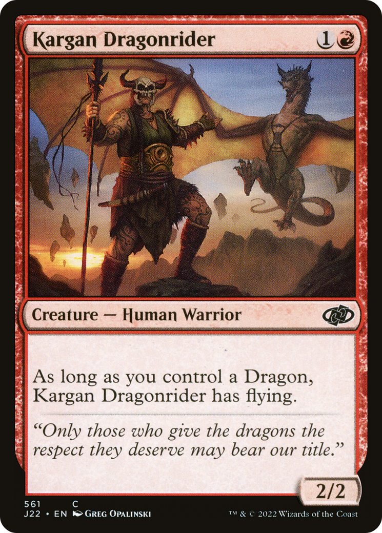 Kargan Dragonrider (J22-561) [Jumpstart 2022] MTG Single Wizards of the Coast