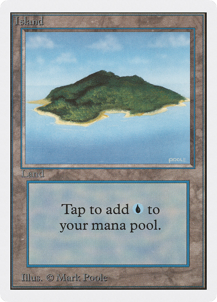 Island (2ED-292) [Oldschool] Unlimited Edition MTG Single Wizards of the Coast