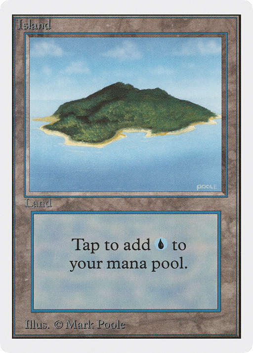 Island (2ED-292) [Oldschool] Unlimited Edition MTG Single Wizards of the Coast