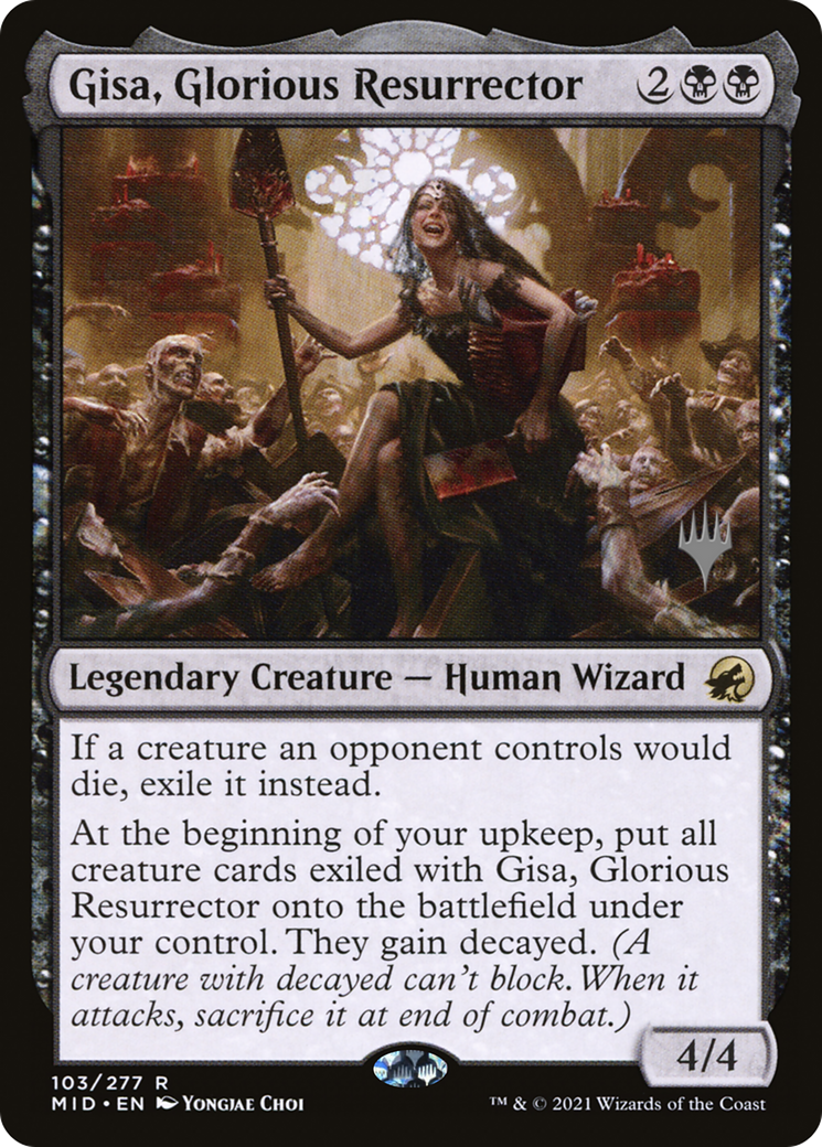Gisa, Glorious Resurrector (PPMID-103) [Innistrad: Midnight Hunt Promos] MTG Single Wizards of the Coast