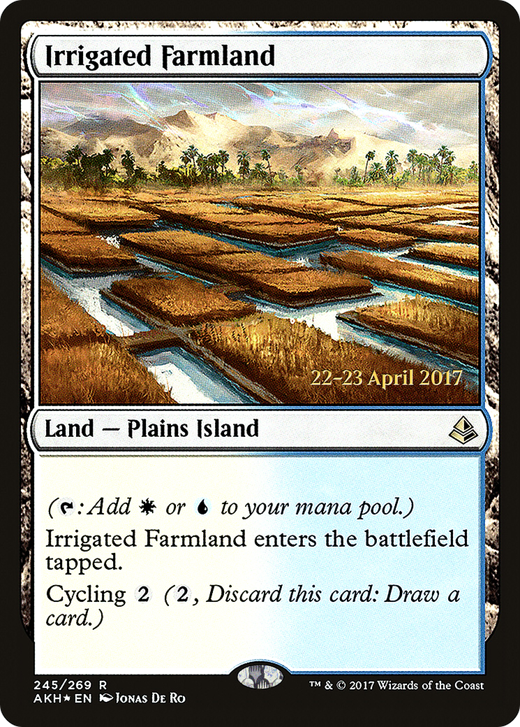 Irrigated Farmland (PRE-245) [Amonkhet Promos] Foil MTG Single Wizards of the Coast