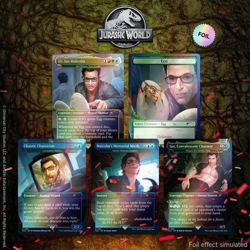 MTG Secret Lair Drop - Jurassic World: Dr. Ian Malcolm (Rainbow Foil Edition) MTG Sealed Magic: The Gathering