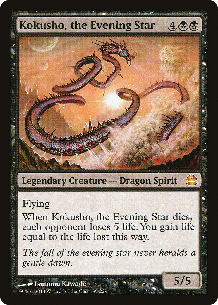 Kokusho, the Evening Star (MMA-089) [Modern Masters] MTG Single Modern Masters
