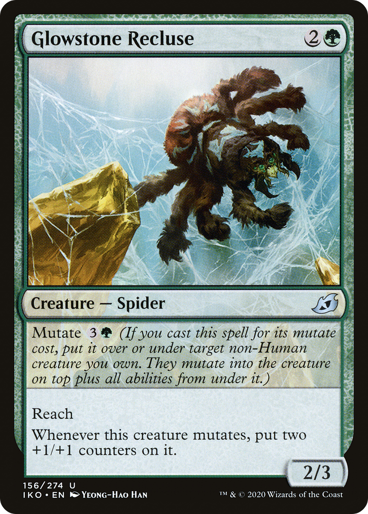 Glowstone Recluse (IKO-156) [Ikoria: Lair of Behemoths] MTG Single Wizards of the Coast