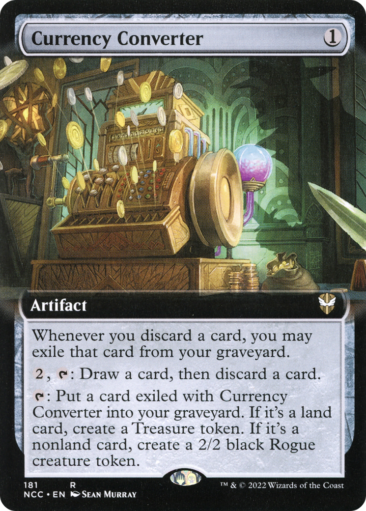 Currency Converter (NCC-181) [New Capenna Commander] (Extended Art) MTG Single Wizards of the Coast