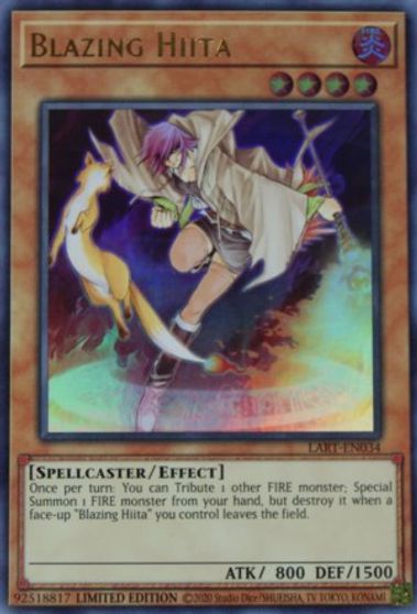 Blazing Hiita [LART-EN034] Common Yugioh Single Yu-Gi-Oh!   