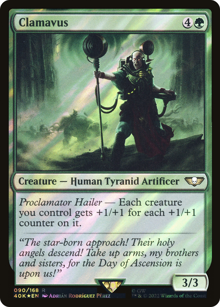 Clamavus (40K-90★) [Warhammer 40,000 Commander] Foil MTG Single Wizards of the Coast