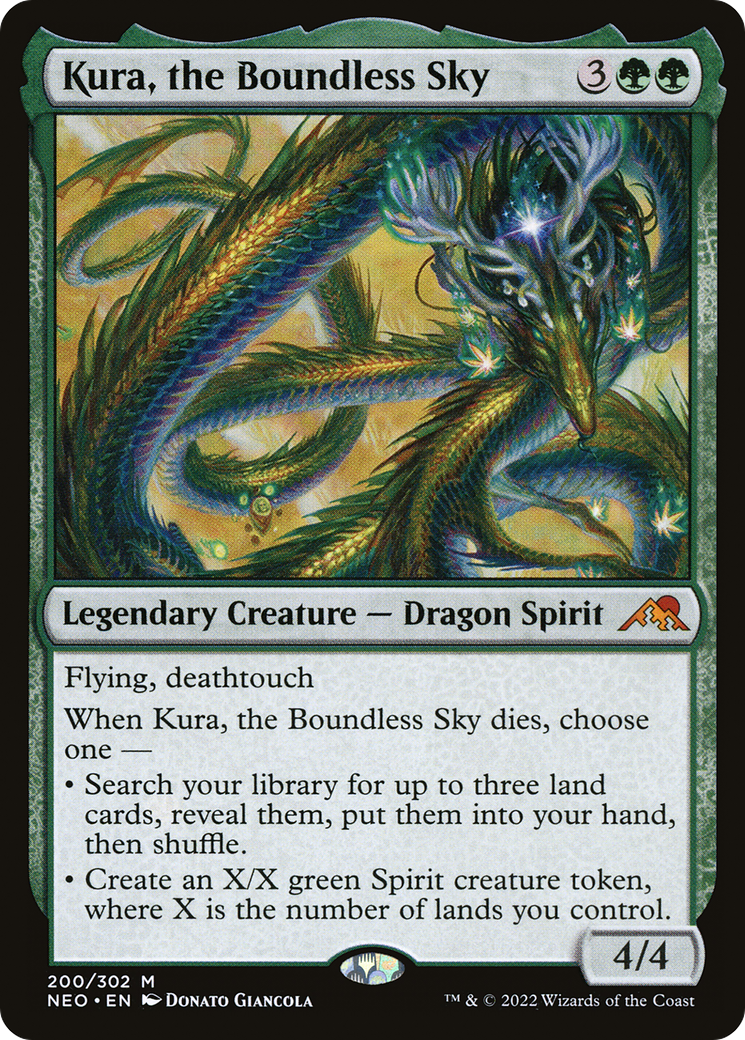 Kura, the Boundless Sky (NEO-200) [Kamigawa: Neon Dynasty] MTG Single Wizards of the Coast