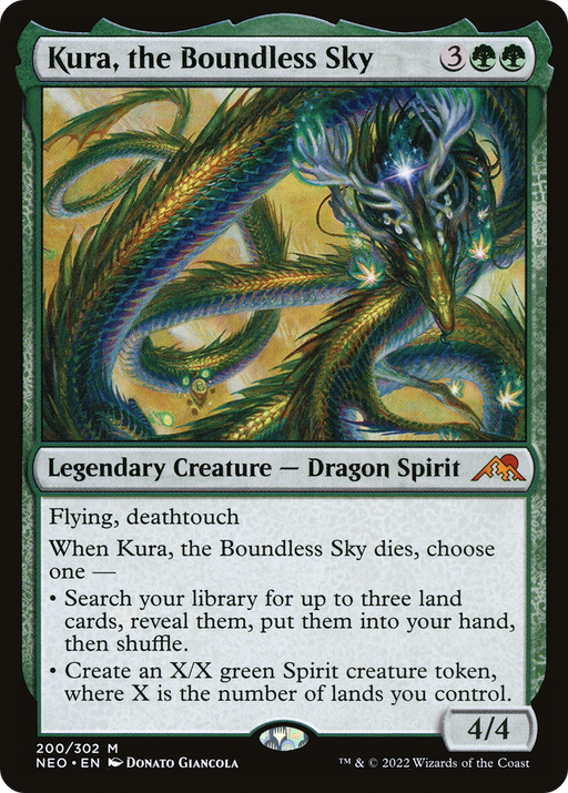 Kura, the Boundless Sky (NEO-200) [Kamigawa: Neon Dynasty] MTG Single Wizards of the Coast