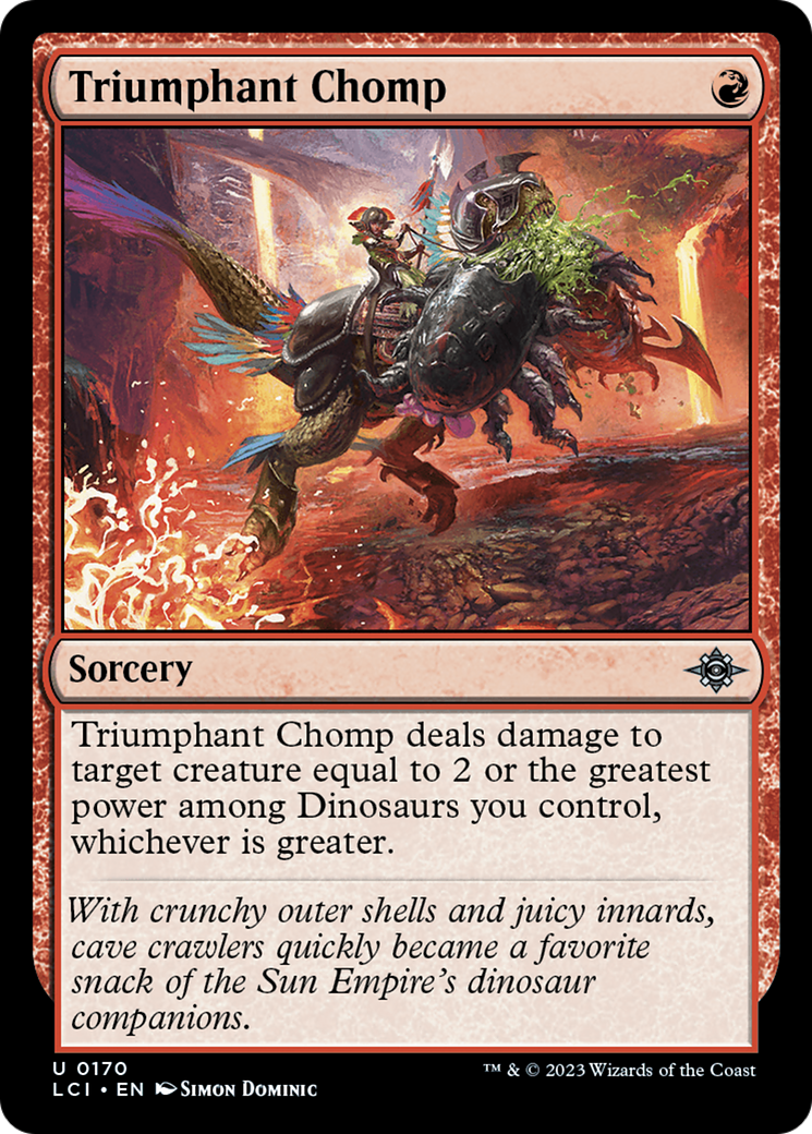 Triumphant Chomp (LCI-170) [The Lost Caverns of Ixalan] MTG Single Wizards of the Coast