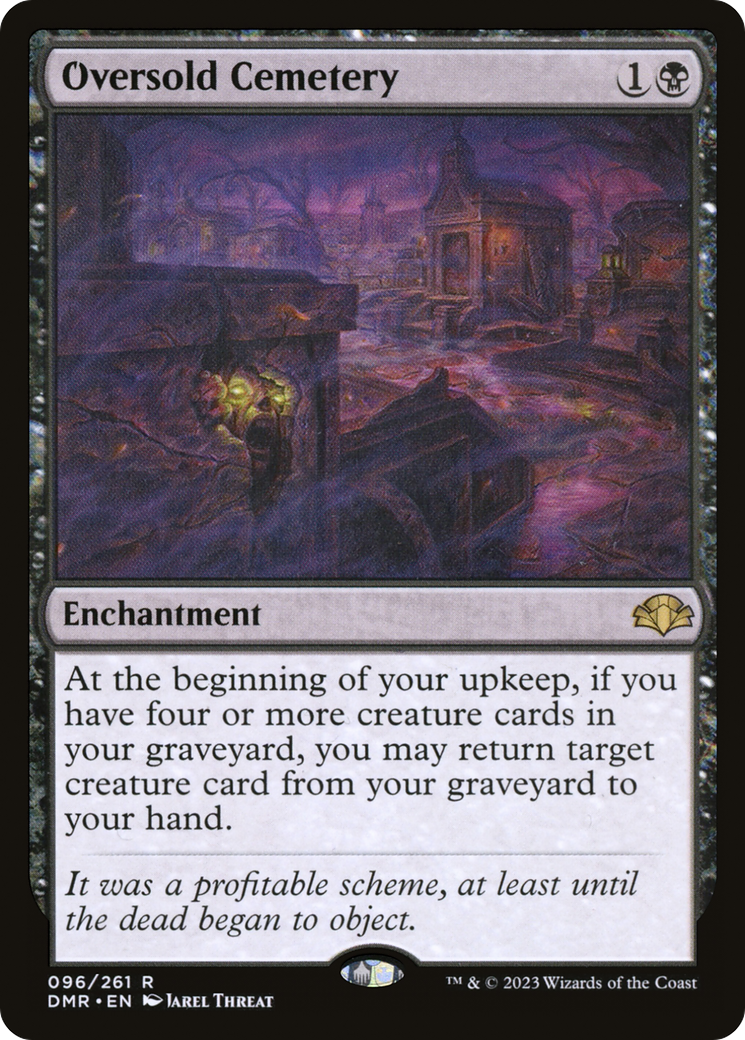 Oversold Cemetery (DMR-096) [Dominaria Remastered] Foil MTG Single Wizards of the Coast