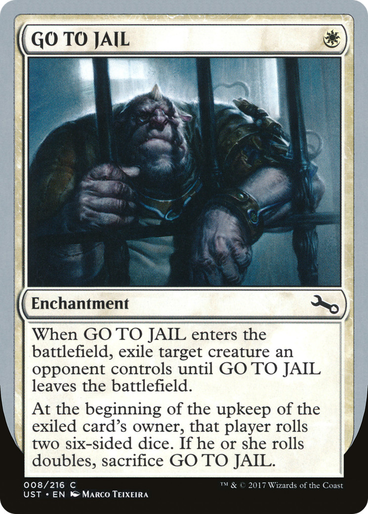 GO TO JAIL (UST-008) [Unstable] MTG Single Wizards of the Coast