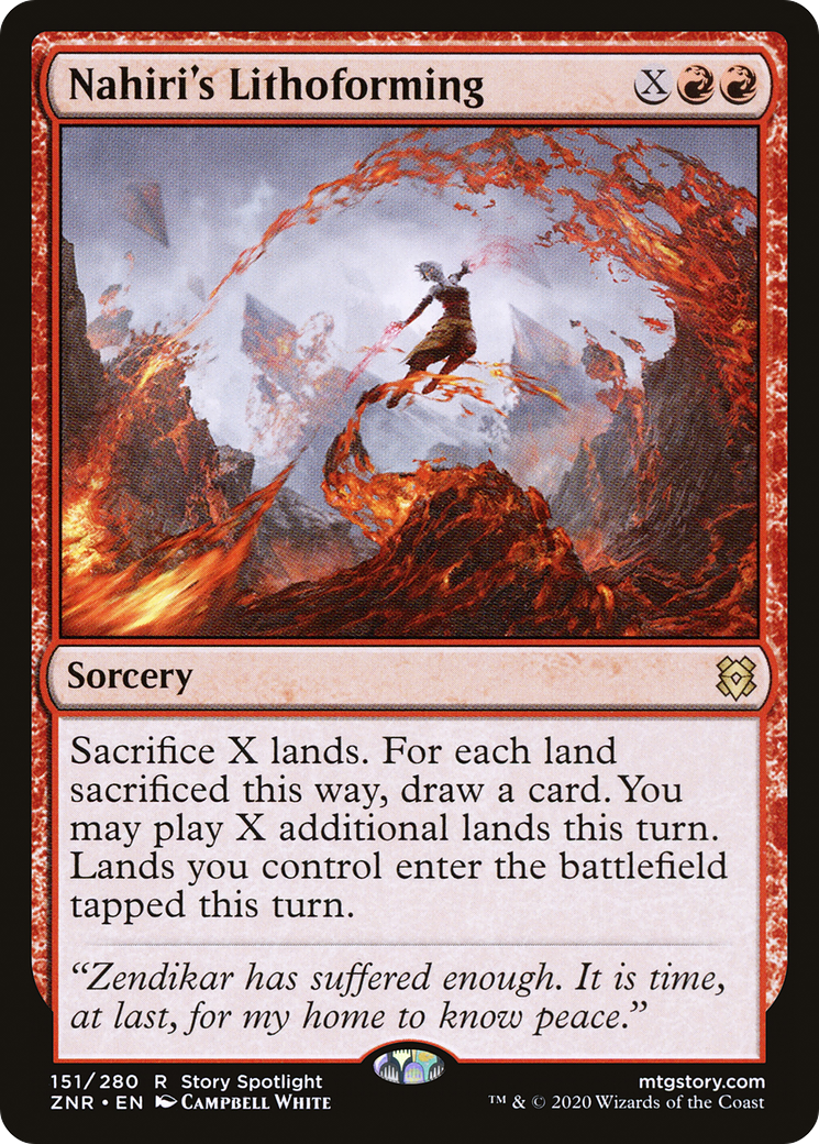 Nahiri's Lithoforming (ZNR-151) [Zendikar Rising] MTG Single Wizards of the Coast