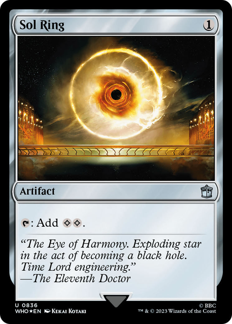 Sol Ring (Surge Foil) (WHO-836) [Doctor Who] Foil MTG Single Wizards of the Coast