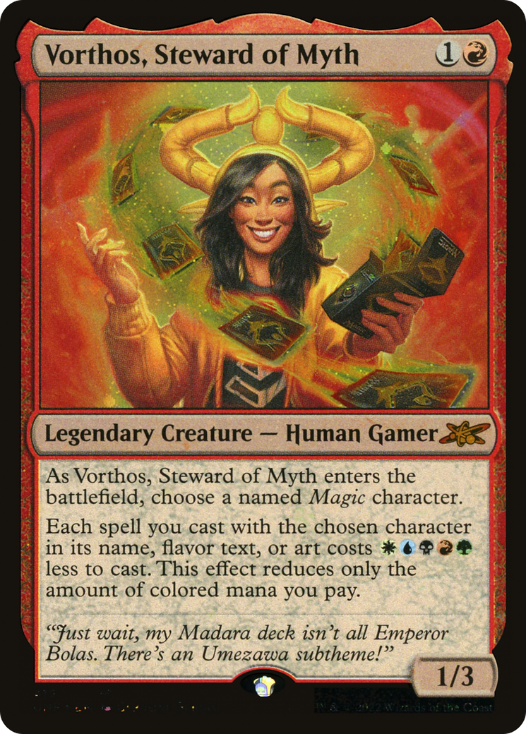 Vorthos, Steward of Myth (Galaxy Foil) (UNF-412) [Unfinity] Foil MTG Single Wizards of the Coast
