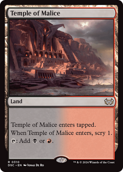 Temple of Malice (DSC-310) [Duskmourn: House of Horror Commander] MTG Single Wizards of the Coast