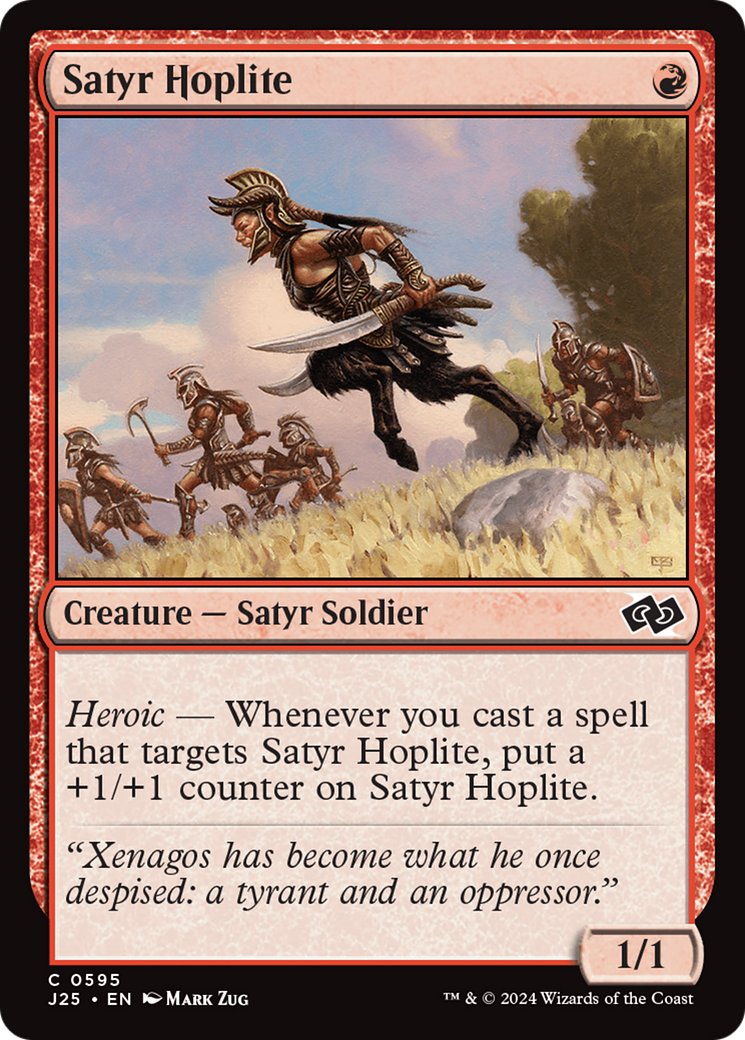 Satyr Hoplite (J25-595) [Foundations Jumpstart] MTG Single Wizards of the Coast