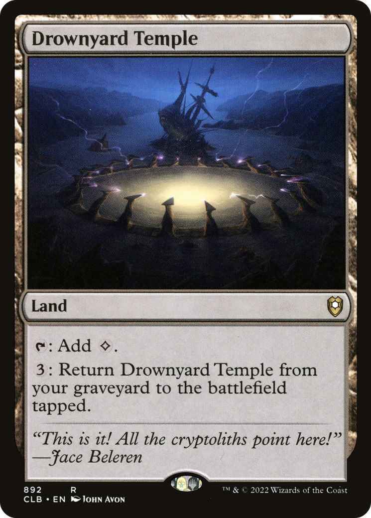 Drownyard Temple (CLB-892) [Commander Legends: Battle for Baldur's Gate] MTG Single Wizards of the Coast