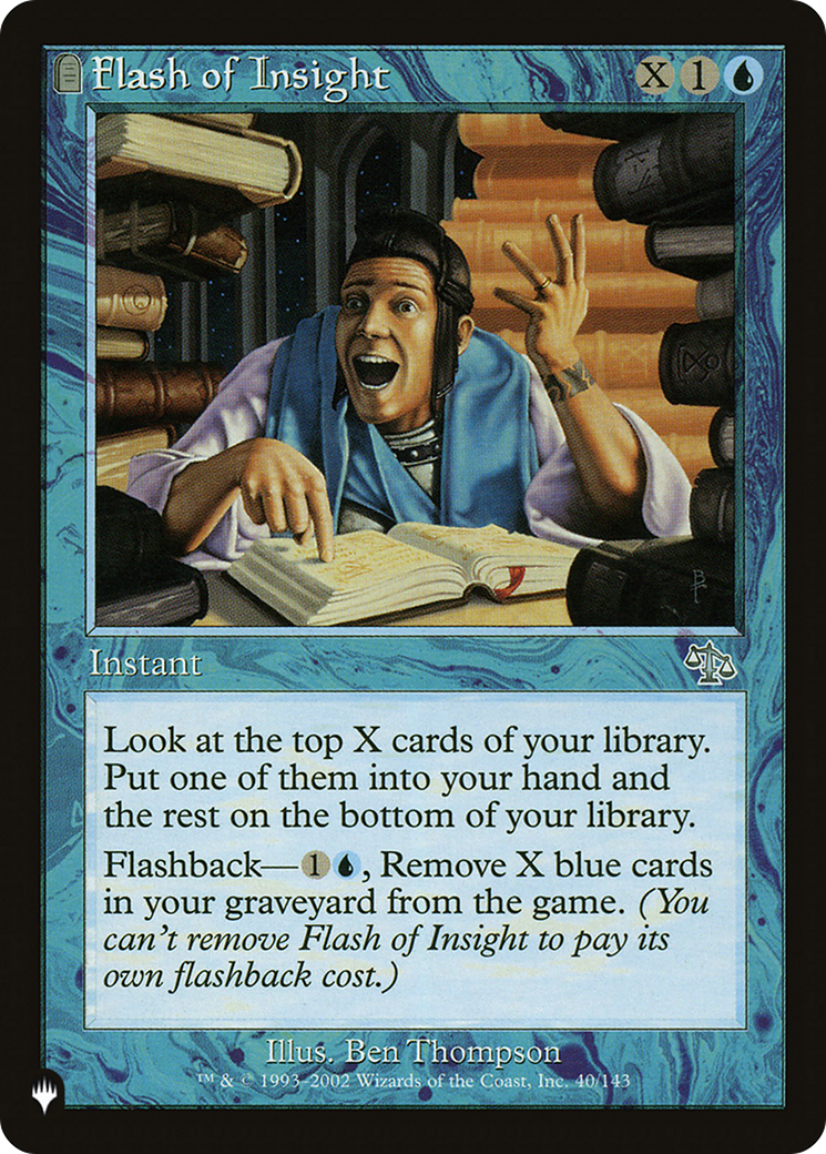 Flash of Insight (LIST-JUD-40) [Mystery Booster] The List MTG Single Wizards of the Coast