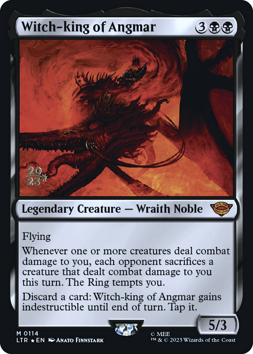 Witch-king of Angmar (PRE-114) [Tales of Middle-earth Promos] Foil MTG Single Wizards of the Coast