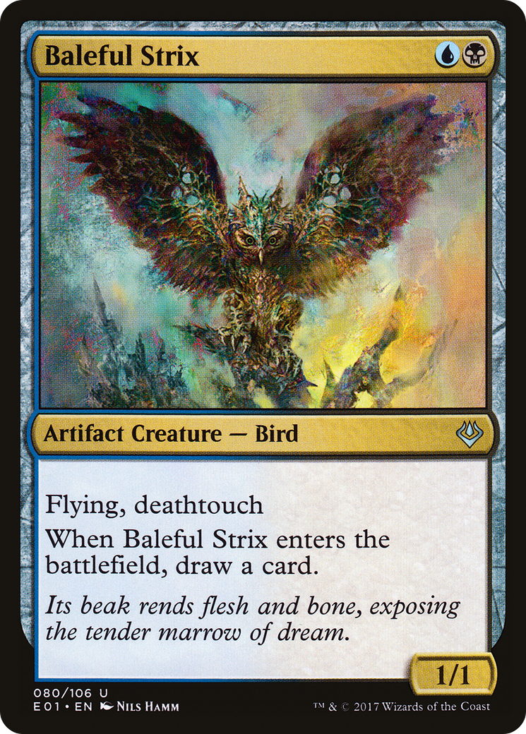 Baleful Strix (AC2-080) [Misc] Archenemy: Nicol Bolas MTG Single Wizards of the Coast