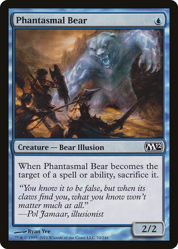 Phantasmal Bear (M12-070) [Magic 2012] MTG Single Wizards of the Coast