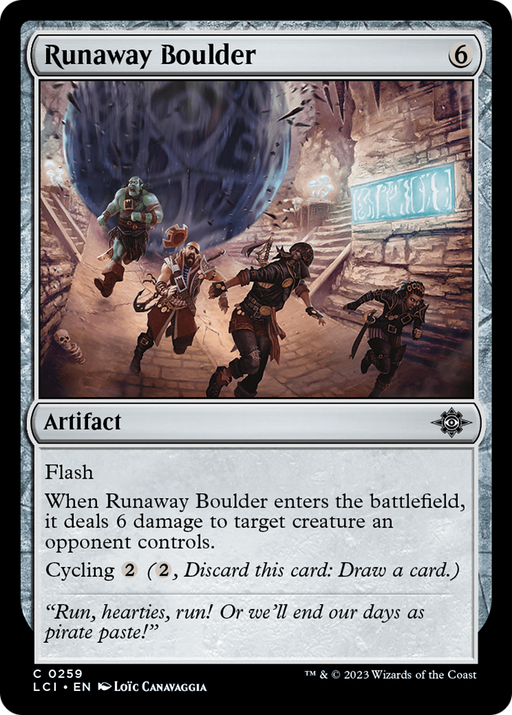 Runaway Boulder (LCI-259) [The Lost Caverns of Ixalan] Foil MTG Single Wizards of the Coast