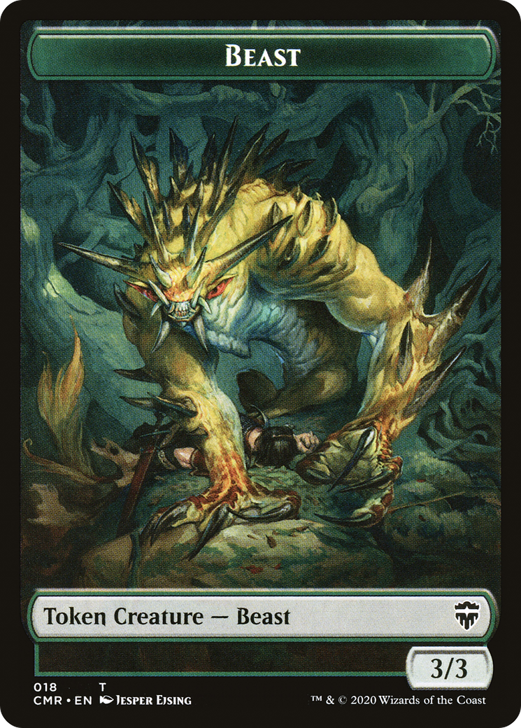 Beast (TCMR-018) [Tokens] Commander Legends Tokens MTG Single Wizards of the Coast