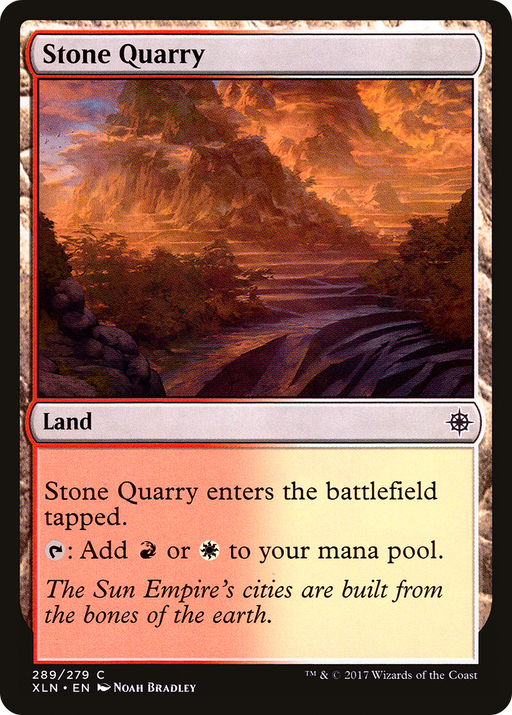 Stone Quarry (XLN-289) [Ixalan] Foil MTG Single Wizards of the Coast