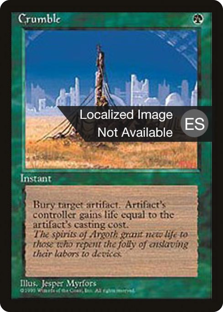 Crumble (4BB-239) [Fourth Edition Foreign Black Border] MTG Single Wizards of the Coast