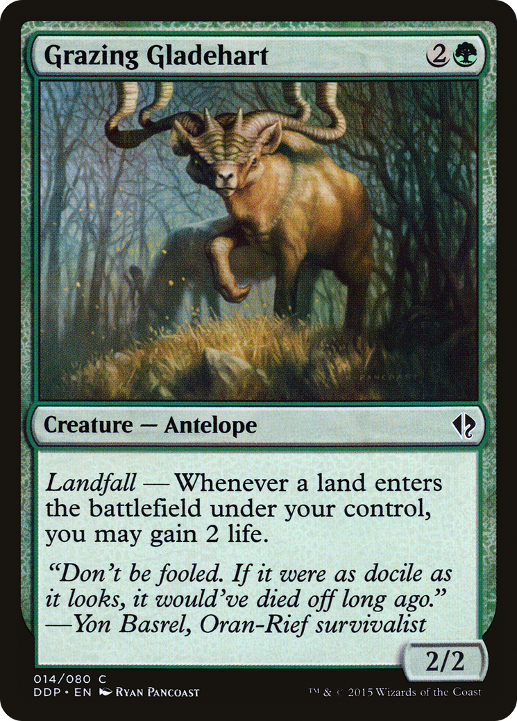 Grazing Gladehart (DDP-014) [Misc] Duel Decks: Zendikar vs. Eldrazi MTG Single Wizards of the Coast