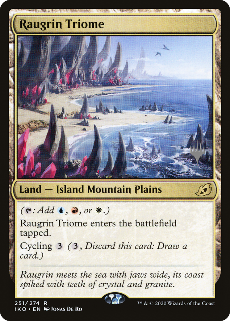 Raugrin Triome (PPIKO-251) [Ikoria: Lair of Behemoths Promos] Foil MTG Single Wizards of the Coast