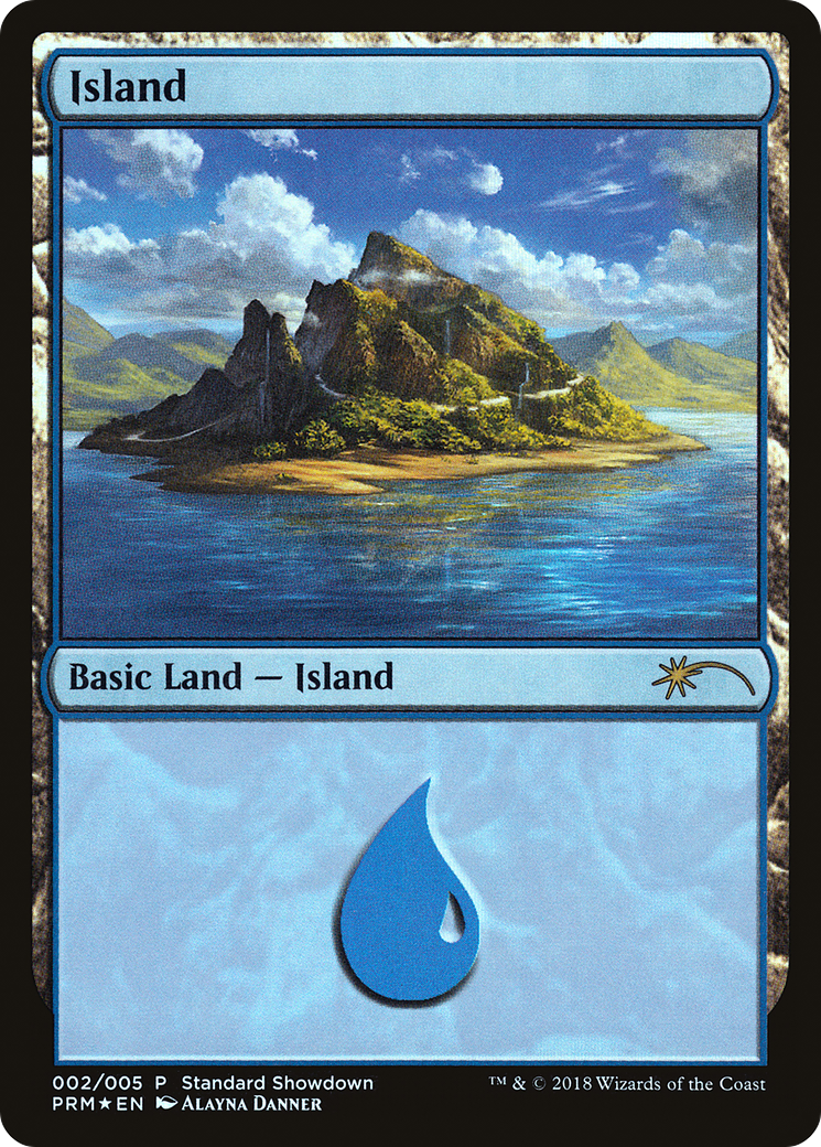 Island (Alayna Danner) (SSP-002) [M19 Standard Showdown] Foil MTG Single Wizards of the Coast