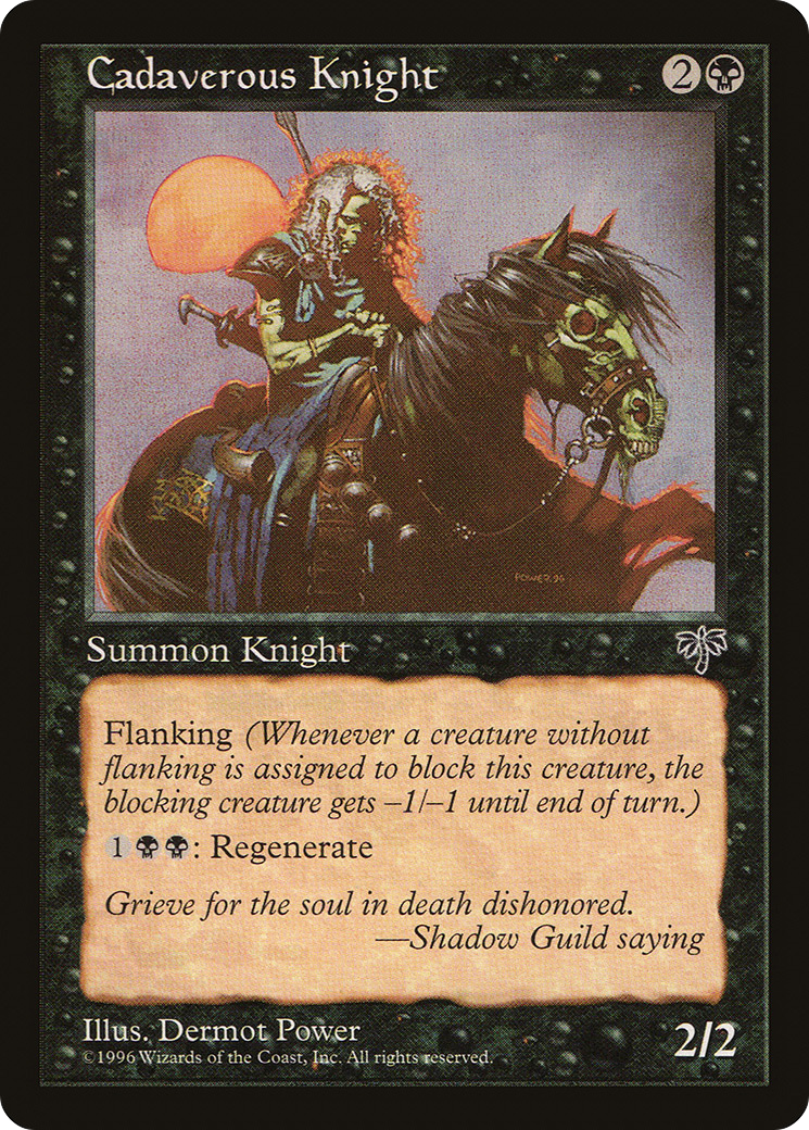 Cadaverous Knight (MIR-110) [Mirage] MTG Single Wizards of the Coast