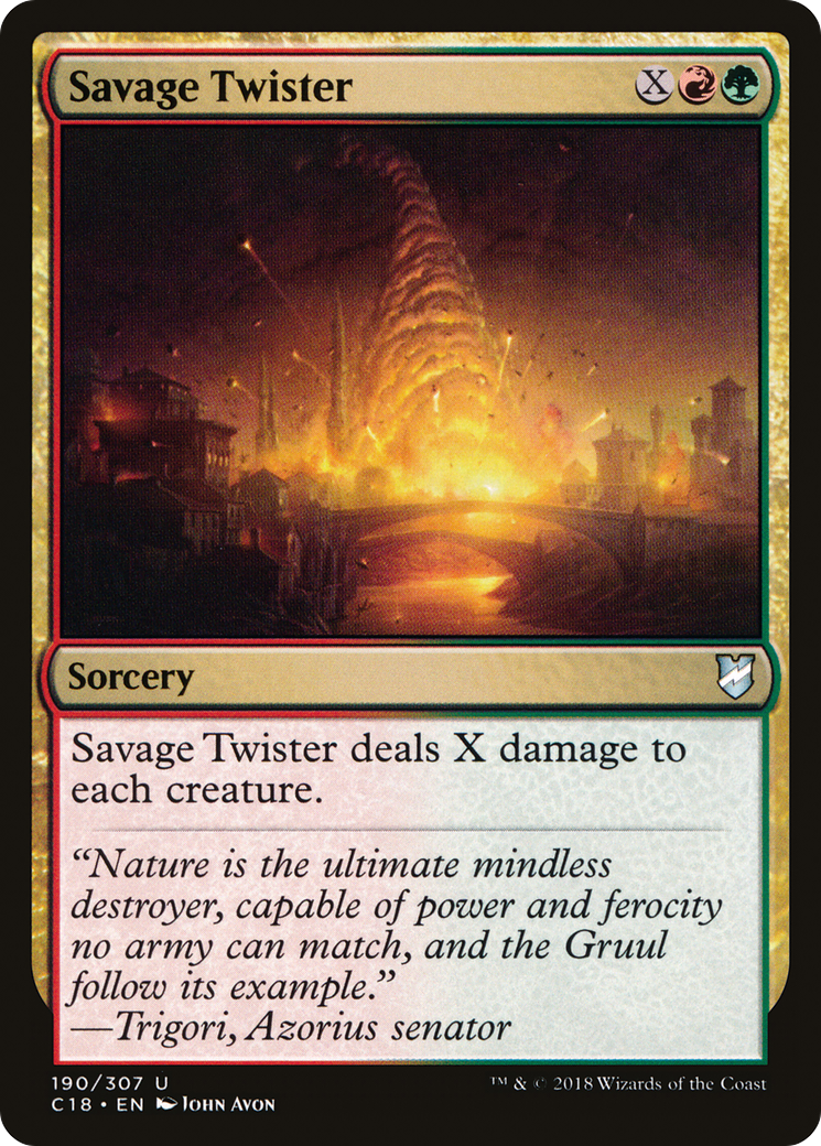Savage Twister (C18-190) [Commander 2018] MTG Single Wizards of the Coast