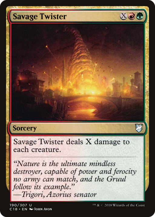 Savage Twister (C18-190) [Commander 2018] MTG Single Wizards of the Coast
