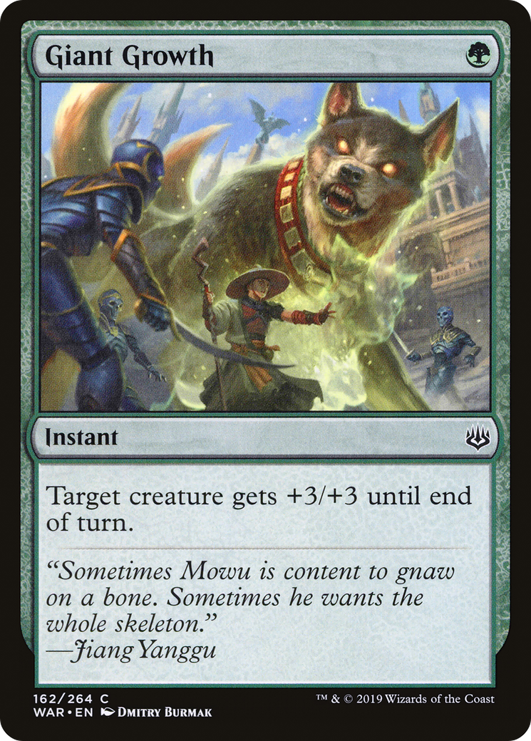 Giant Growth (WAR-162) [War of the Spark] MTG Single Wizards of the Coast