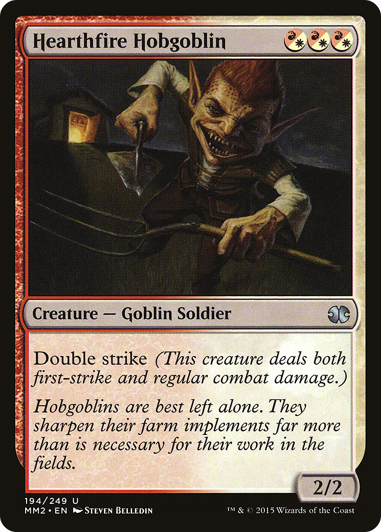 Hearthfire Hobgoblin (MM2-194) [Modern Masters 2015] MTG Single Modern Masters 2015