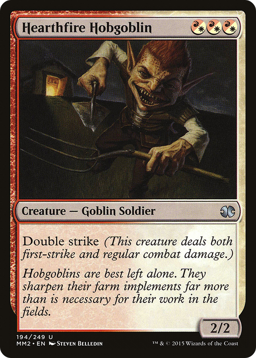 Hearthfire Hobgoblin (MM2-194) [Modern Masters 2015] Foil MTG Single Modern Masters 2015