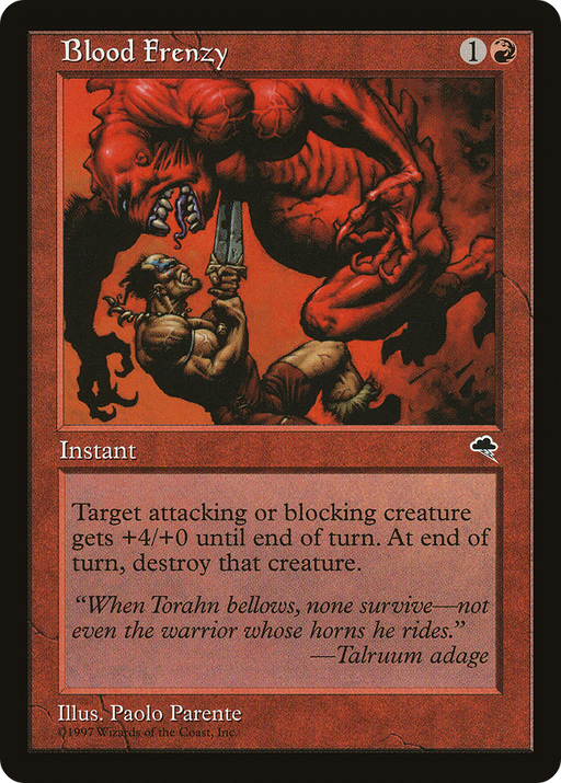 Blood Frenzy (TMP-164) [Tempest] MTG Single Wizards of the Coast