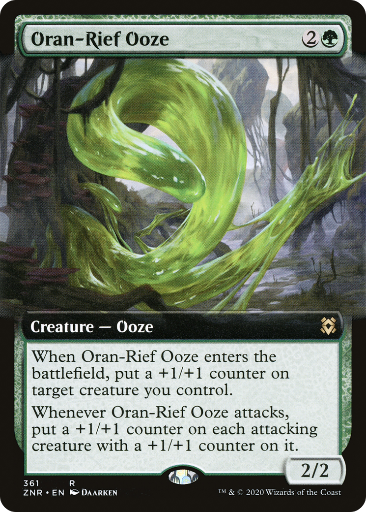 Oran-Rief Ooze (ZNR-361) [Zendikar Rising] (Extended Art) MTG Single Wizards of the Coast