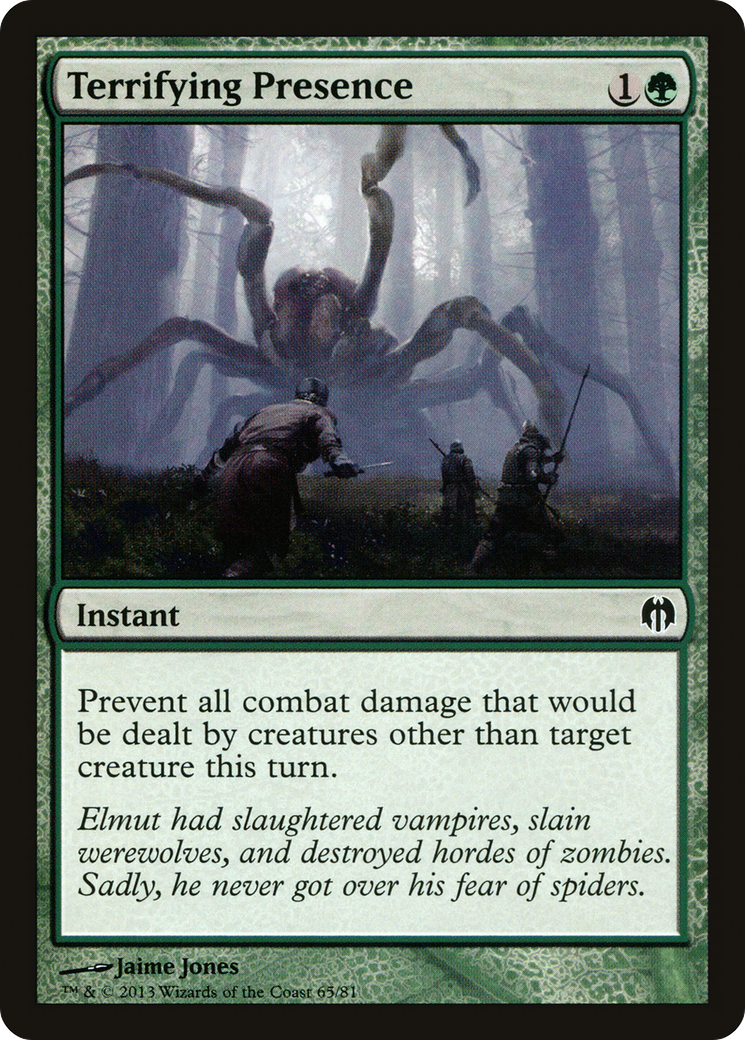 Terrifying Presence (DDL-065) [Misc] Duel Decks: Heroes vs. Monsters MTG Single Wizards of the Coast